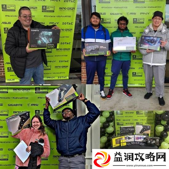 英伟达晒首批50系显卡用户！笑容满面热情洋溢