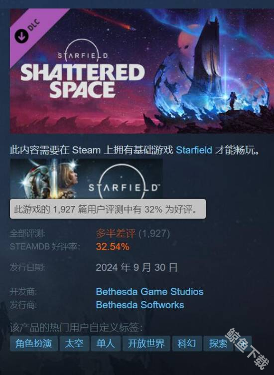 星空破碎空间steam多半差评 星空再次被网友群嘲