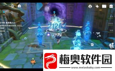 原神机关棋谭灵妙之局枕仙桥通关攻略：怪物属性提升-永冻流阵容和策略技巧