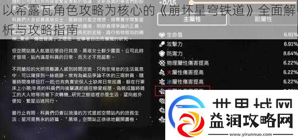 以希露瓦角色攻略为核心的崩坏星穹铁道全面解析与攻略指南