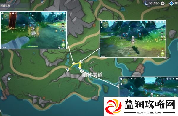 原神湖光铃兰采集路线图一览