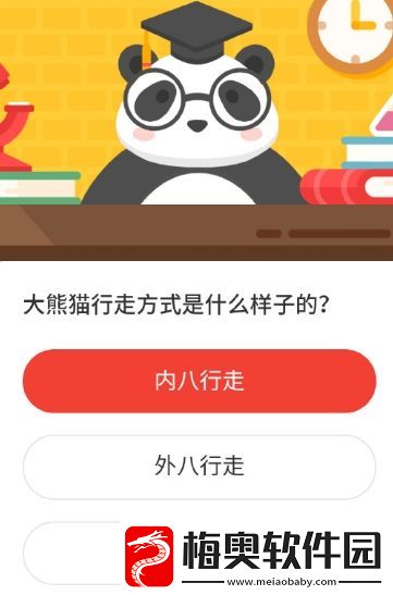 大熊猫行走方式是什么样子的