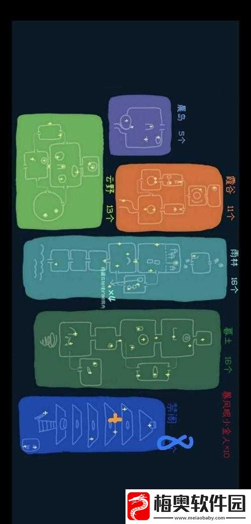 光遇光之翼位置大全图解：光之翼全收集攻略图流