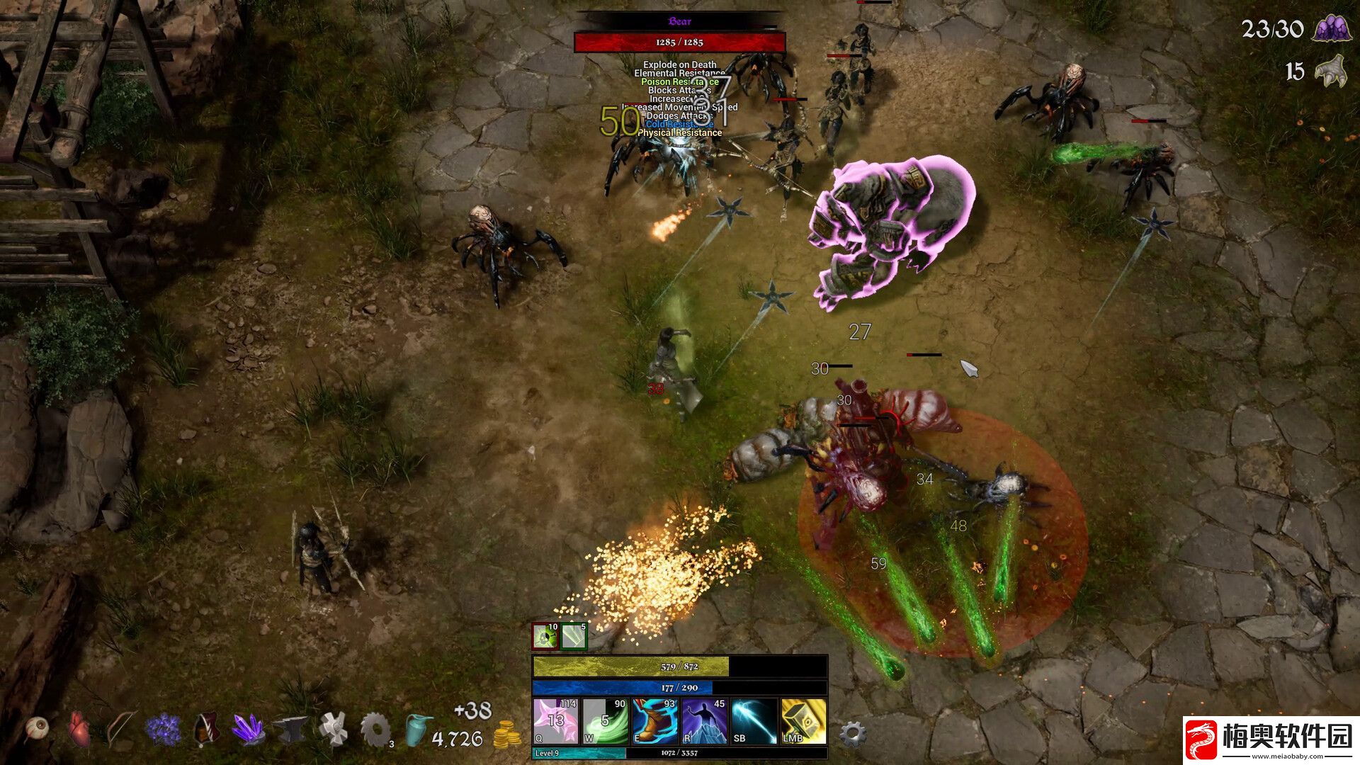 类暗黑快节奏俯视角动作游戏法术塑造者现已在Steam推出试玩Demo