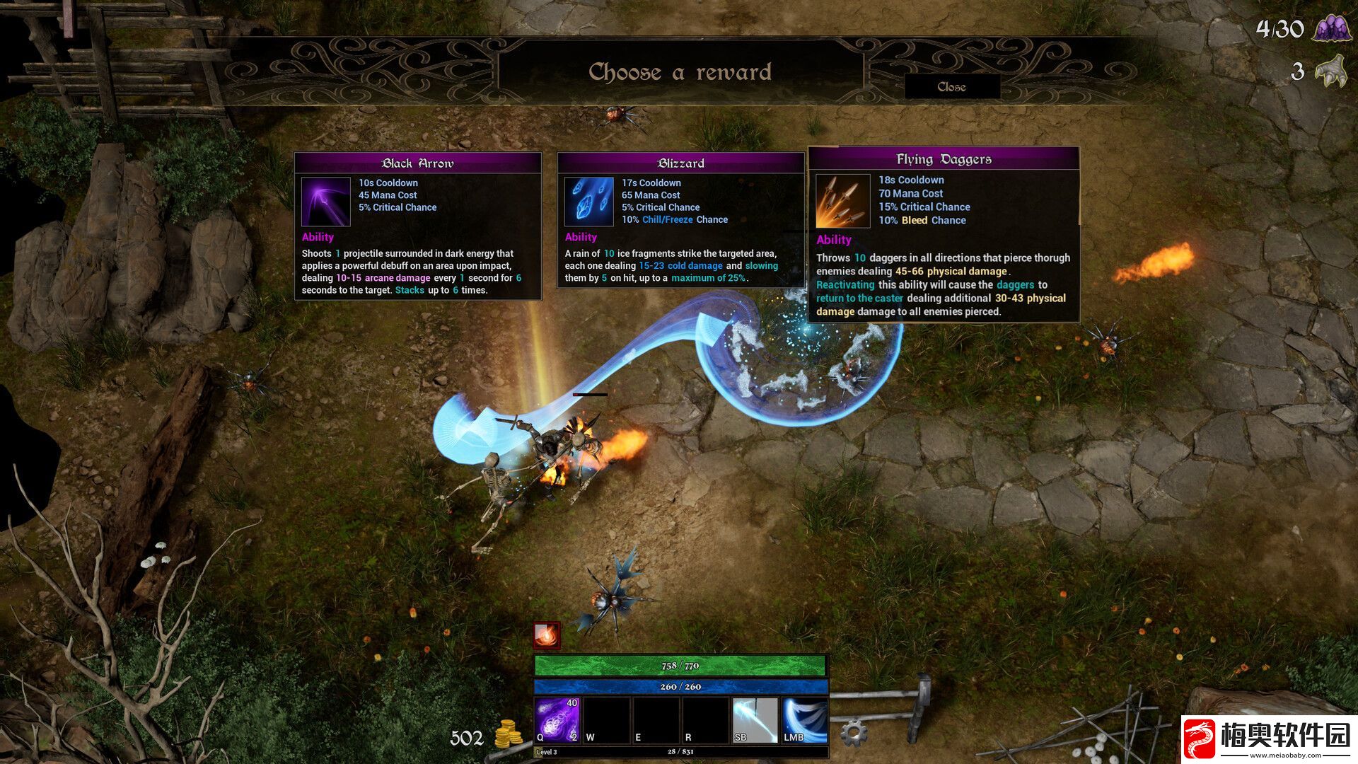 类暗黑快节奏俯视角动作游戏法术塑造者现已在Steam推出试玩Demo