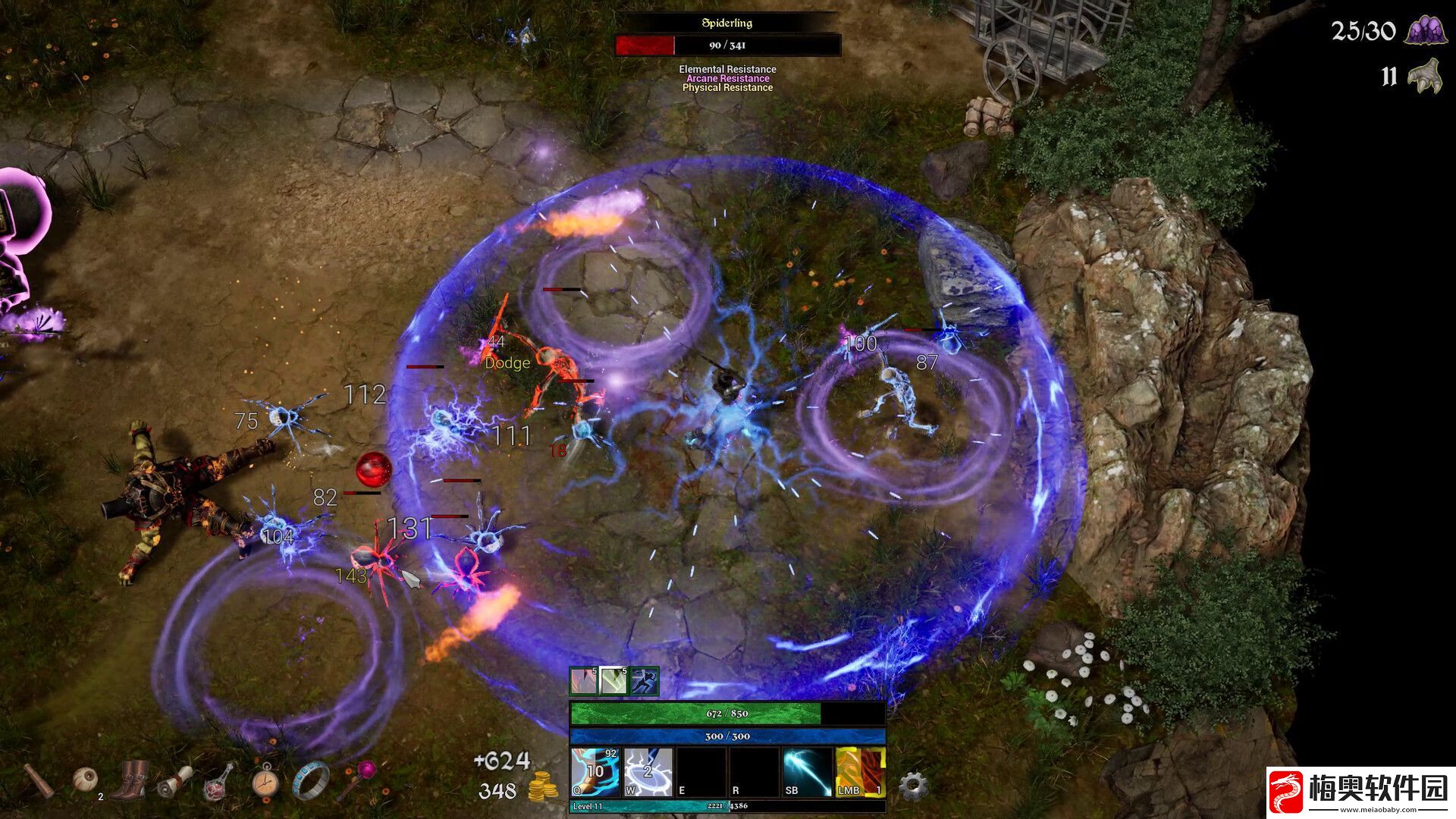 类暗黑快节奏俯视角动作游戏法术塑造者现已在Steam推出试玩Demo
